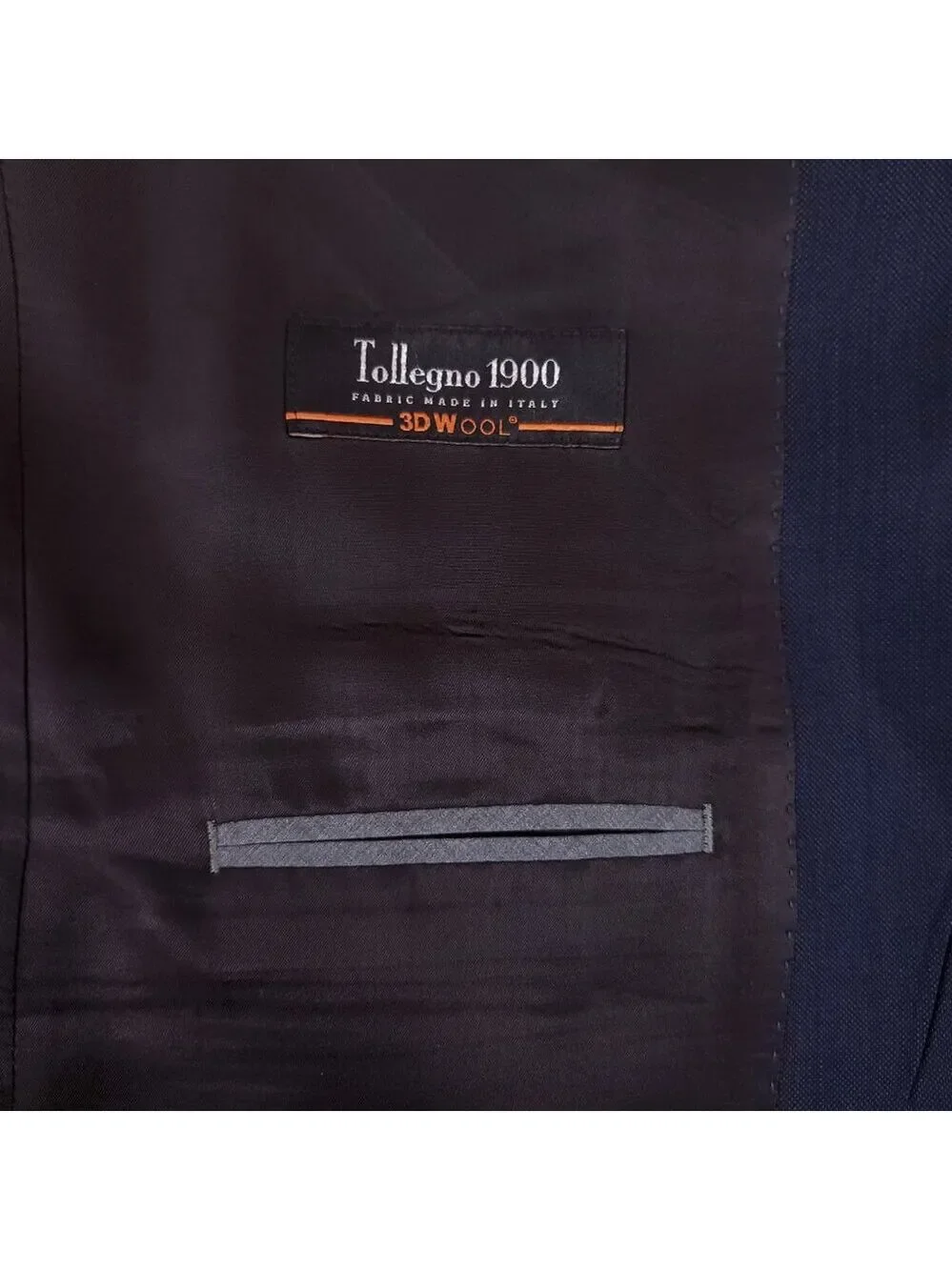 J. Crew Ludlow Slim fit Suit Jacket 42L Tollegno 1900 Italian 3D Wool Navy J3272